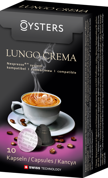 OYSTERS LUNGO CREMA(10 .)      Nespresso